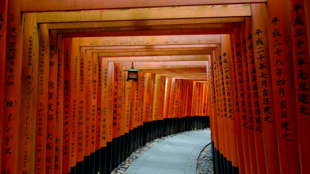 path to a japanese shrine